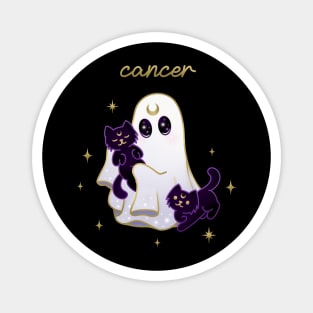 Cancer Cat Ghost with Cancer Magnet